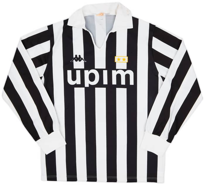 1989-90 Juventus Basic Home L/S Shirt #11 - 6/10 - (L)