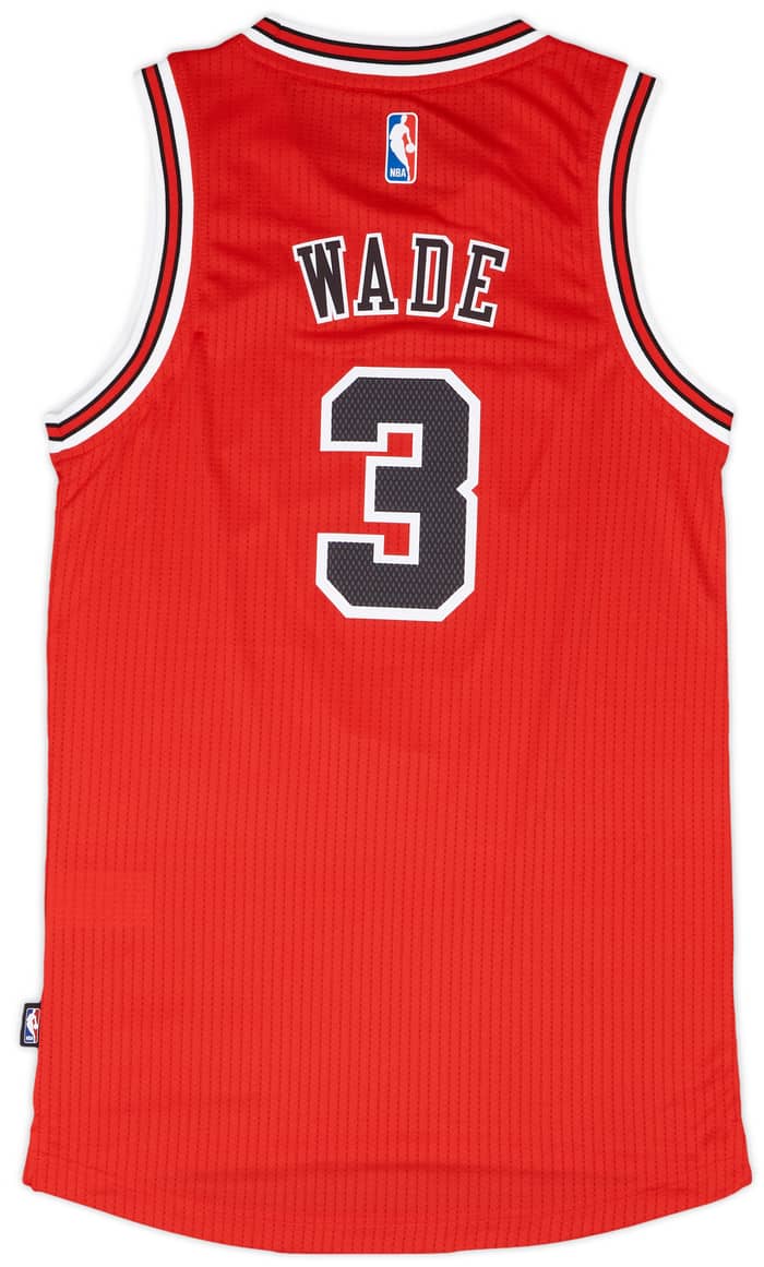 2016-17 Chicago Bulls Wade #3 adidas Swingman Away Jersey (XXS)