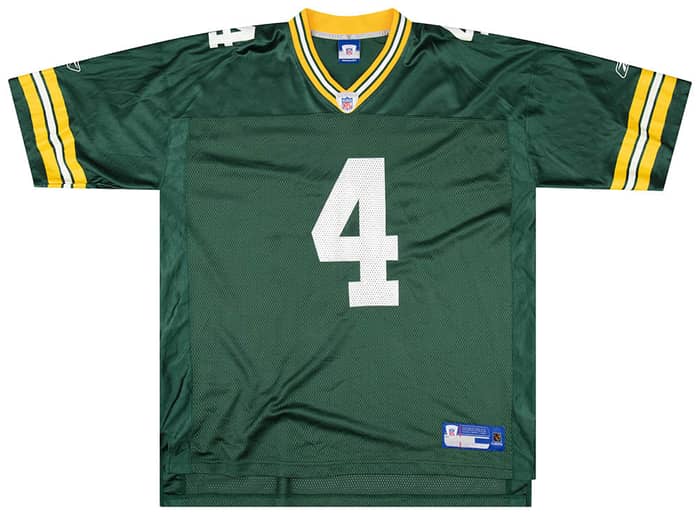 2005-06 Green Bay Packers Favre #4 Reebok On Field Jersey (Home) L