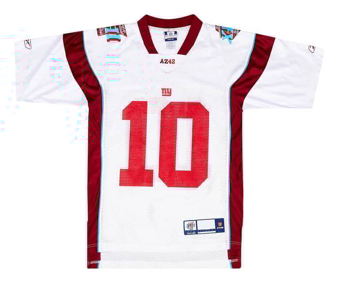 2008 Super Bowl XLII Manning #10 Reebok Jersey S