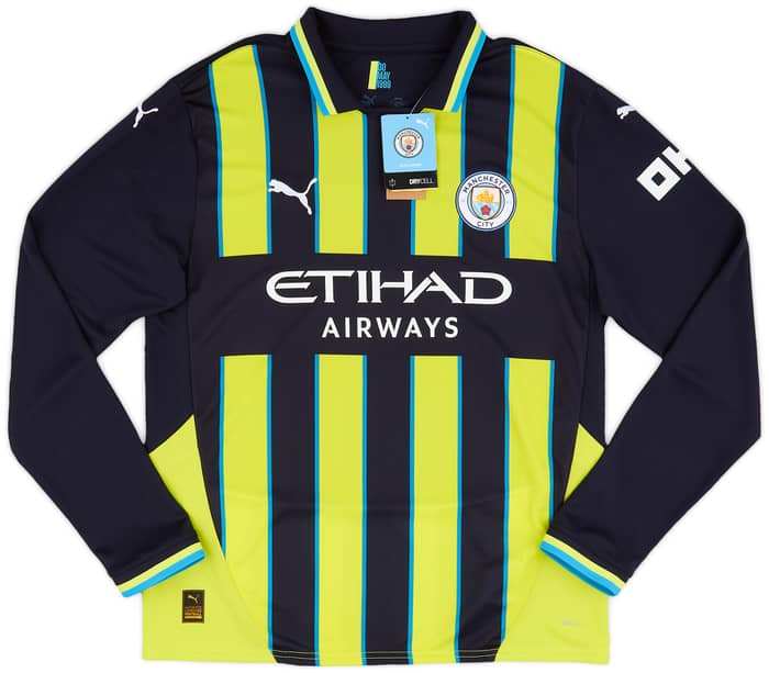 2024-25 Manchester City Away L/S Shirt Gundogan #19