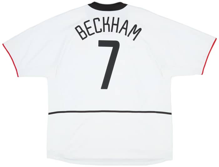 2002-03 Manchester United Away Shirt Beckham #7 - 8/10 - (XXL)