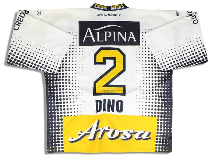 2000s HC Lugano Dino #2 Yvette Jersey (Home) XL