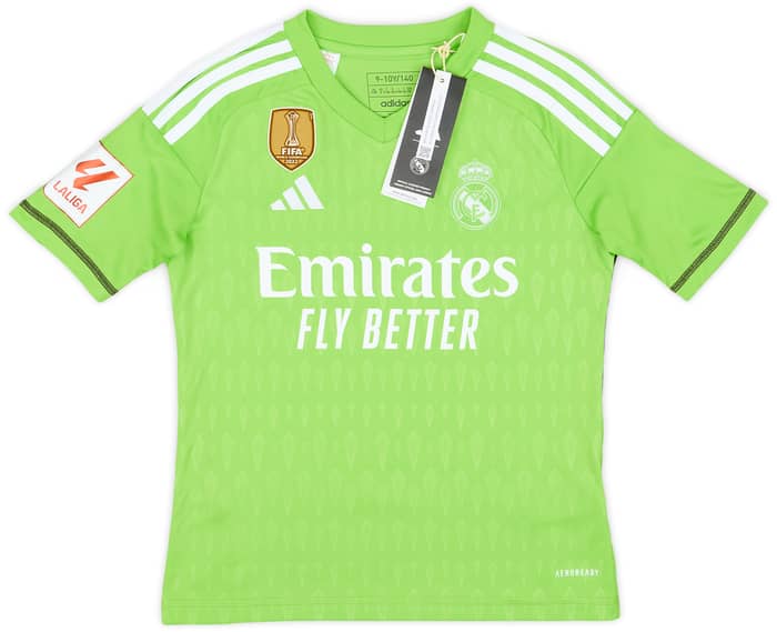 2023-24 Real Madrid GK Home Shirt Courtois #1 (S.Kids)