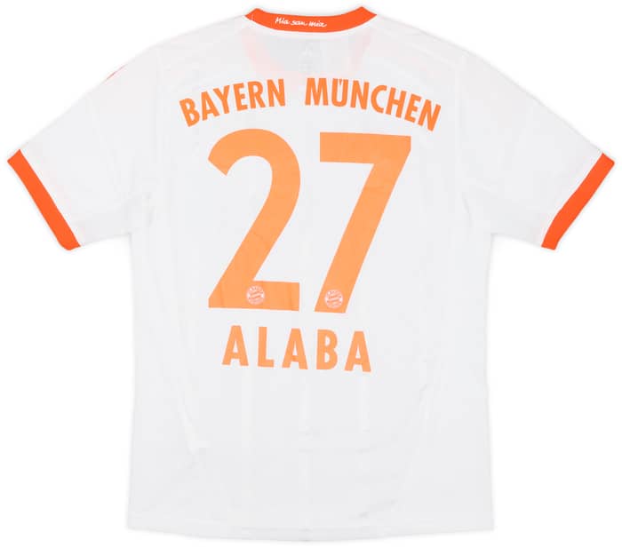2012-13 Bayern Munich Away Shirt Alaba #27 - 8/10 - (L.Boys)