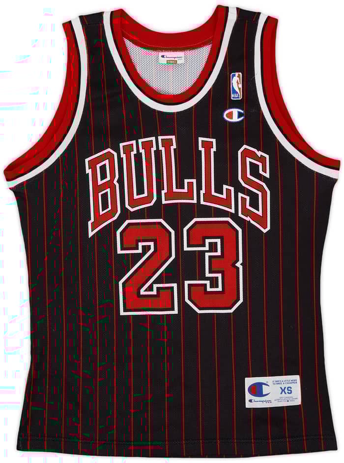 1995-97 Chicago Bulls Jordan #23 Champion Alternate Jersey - 9/10 - (XS)