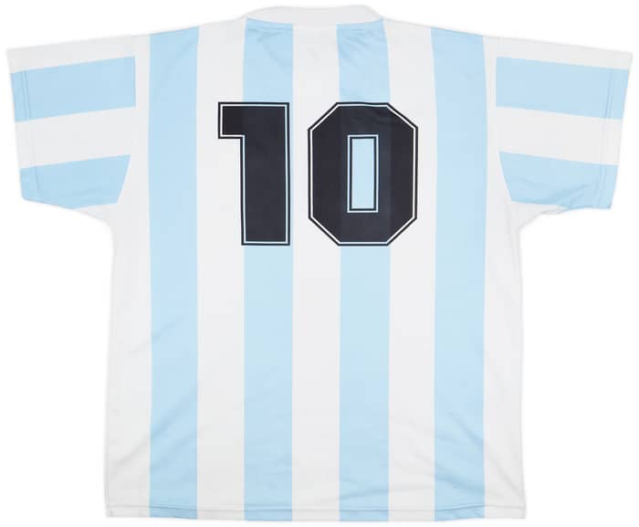 2000s Argentina Le Coq Sportif '1986' Retro Home Shirt #10 - 5/10 - (XXL)