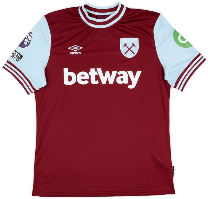 2024-25 West Ham Match Issue Home Shirt L. Paqueta #10