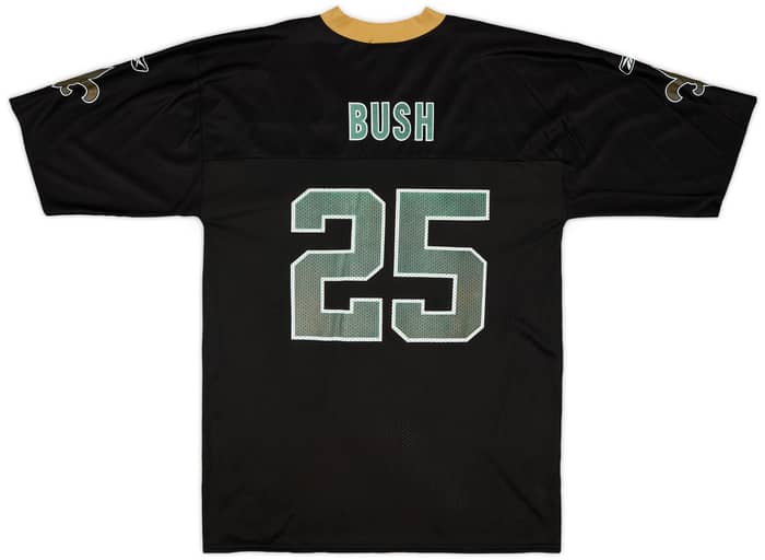 2005-06 New Orleans Saints Bush #25 Reebok Replica Home Jersey - 6/10 - (L)