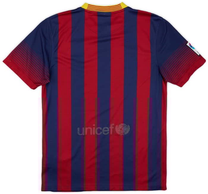 2013-14 Barcelona Home Shirt - 4/10 - (S)