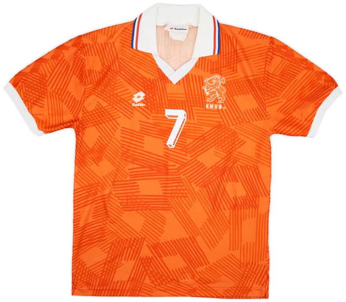 1992-94 Netherlands Home Shirt Bergkamp #7 - 7/10 - (XL)