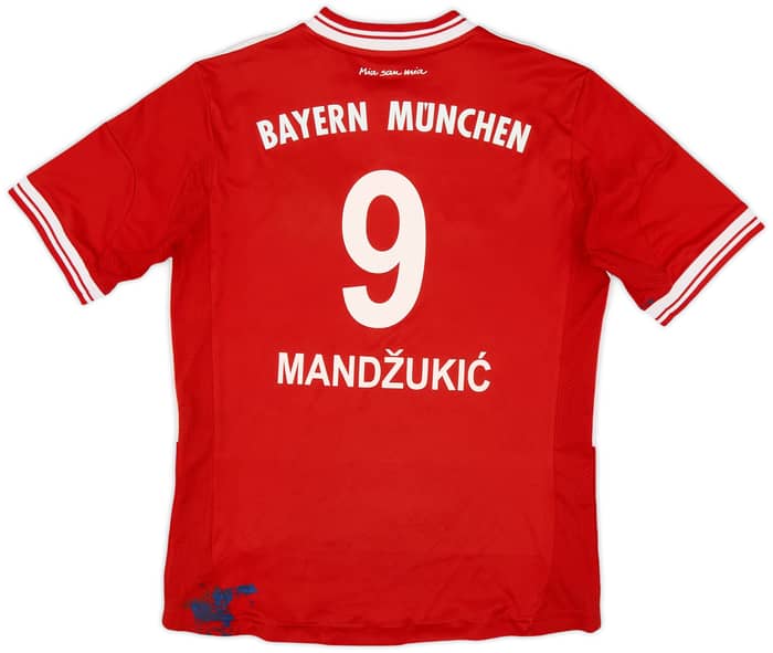 2013-14 Bayern Munich Home Shirt Mandzukic #9 - 5/10 - (M.Boys)
