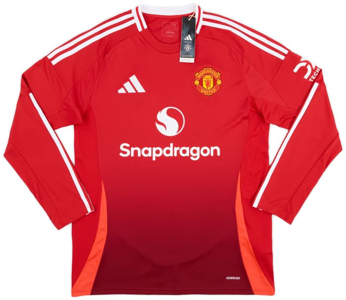 2024-25 Manchester United Home L/S Shirt Garnacho #17