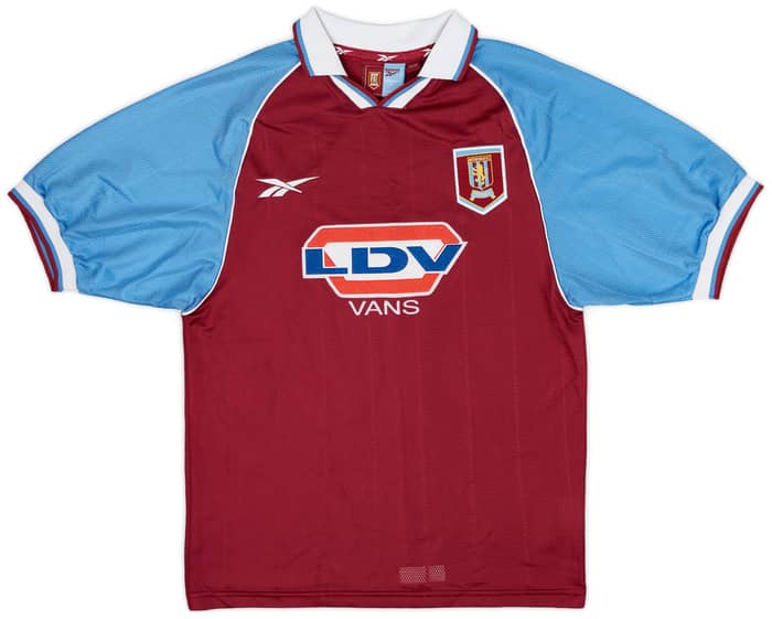 1998-99 Aston Villa Home Shirt Merson #10 - 9/10 - (S)