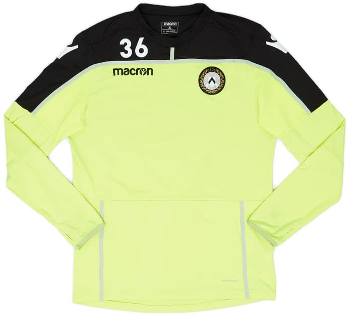2018-19 Udinese Macron Player Issue Training L/S Shirt #36 - 8/10 - (XL)