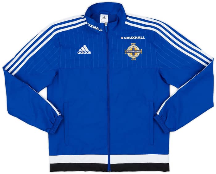 2016-17 Northern Ireland adidas Hooded Track Jacket - 8/10 - (L)