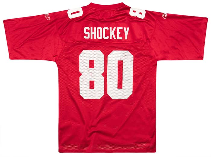 2004 New York Giants Shockey #80 Reebok On Field Jersey (Alternate) M