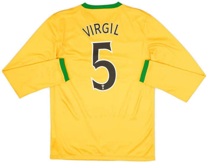 2013-14 Celtic Away L/S Shirt Virgil #5 - 9/10 - (S)