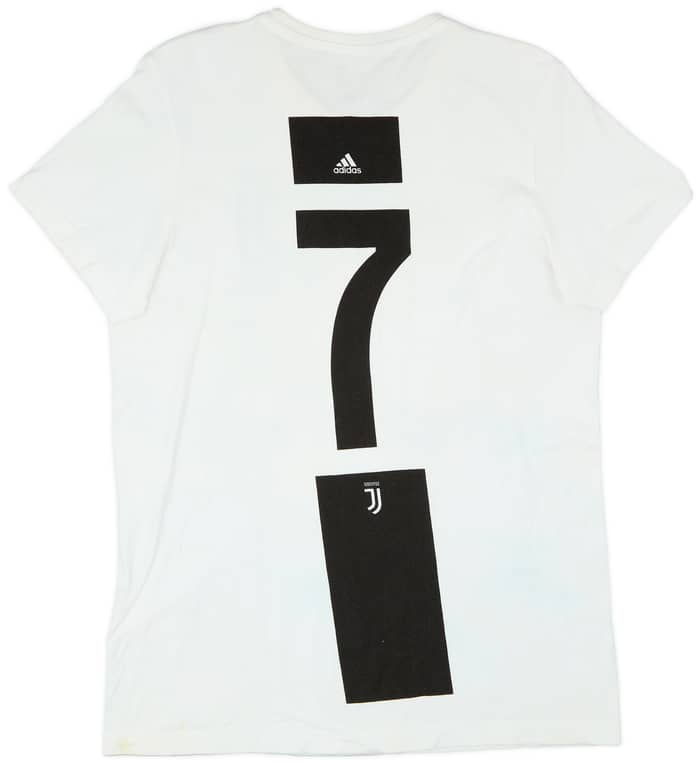 2018-2019 Juventus adidas Cotton Tee - 7/10 - (L)