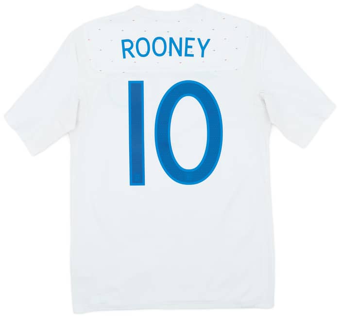 2010-11 England Home Shirt Rooney #10 - 7/10 - (M)