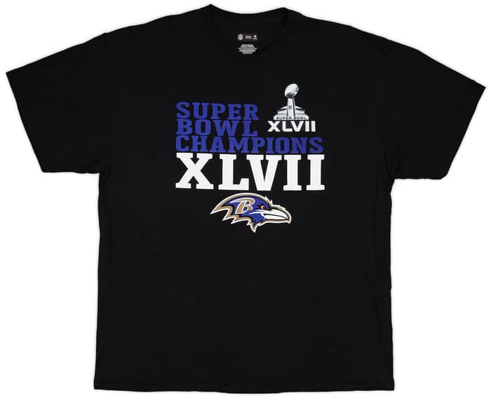 2013 Baltimore Ravens Super Bowl XLVII Champions NFL Tee - 9/10 - (XXL)