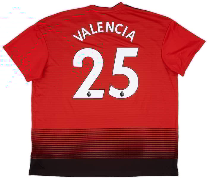 2018-19 Manchester United Home Shirt Valencia #25 (XXL)