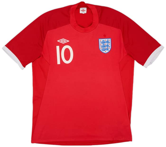 2010-11 England Away Shirt Rooney #10 - 5/10 - (XL)