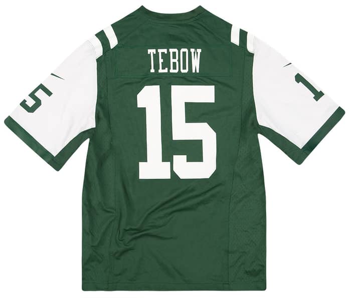 2012 New York Jets Tebow #15 Nike Game Jersey (Home) Y