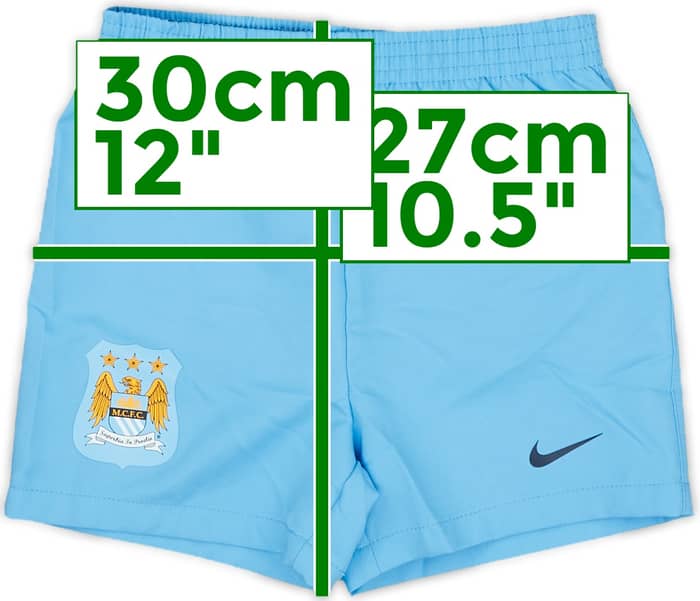 2014-15 Manchester City Home Shorts & Socks - 9/10 - (12-18 Months)