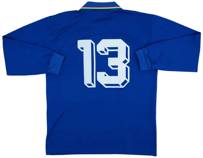 1986-91 Italy Home L/S Shirt #13 - 9/10 - (L)