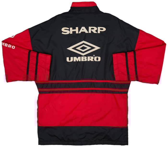 1996-97 Manchester United Umbro Padded Bench Coat - 9/10 - (S)