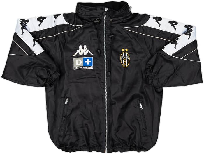1999-00 Juventus Kappa Hooded Rain Jacket - 8/10 - (L.Boys)