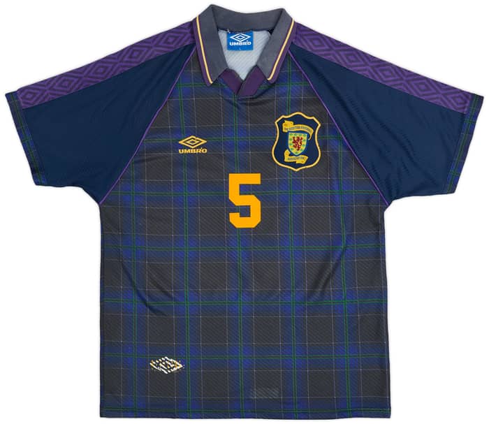 1994-96 Scotland Home Shirt Hendry #5 - 7/10 - (L)