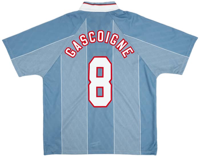1996-97 England Away Shirt Gascoigne #8 - 9/10 - (XL)