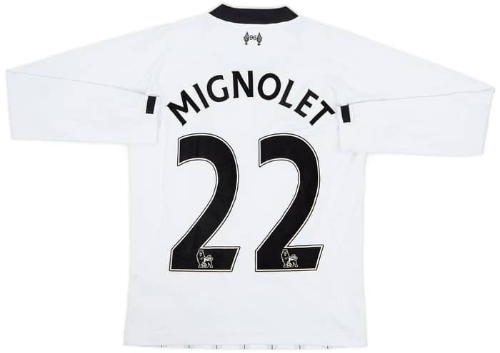 2013-14 Liverpool GK Shirt Mignolet #22 - 7/10 - (M.Boys)
