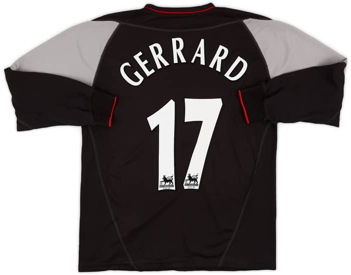 2002-04 Liverpool Away L/S Shirt Gerrard #17 - 6/10 - (M)