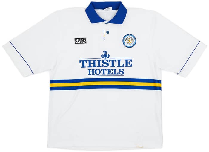 1993-95 Leeds United Home Shirt Yeboah #21 - 7/10 - (L)