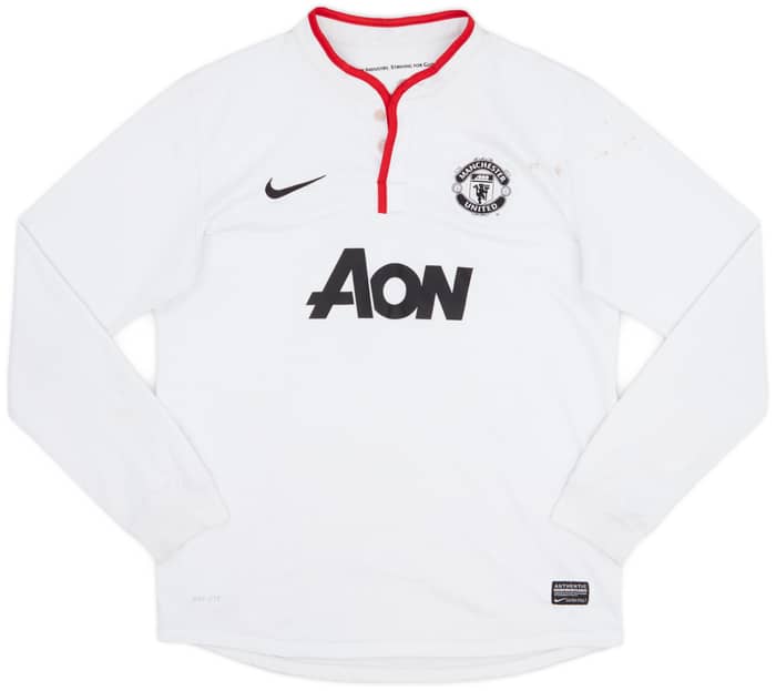 2012-14 Manchester United Away L/S Shirt #9 - 6/10 - (XL.Boys)