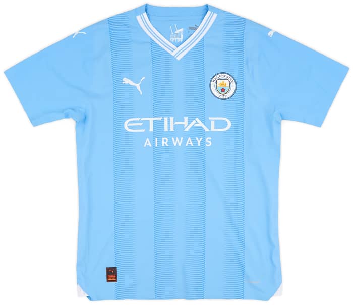 2023-24 Manchester City Player Issue Home Shirt Doku #11 - 8/10 - (M)