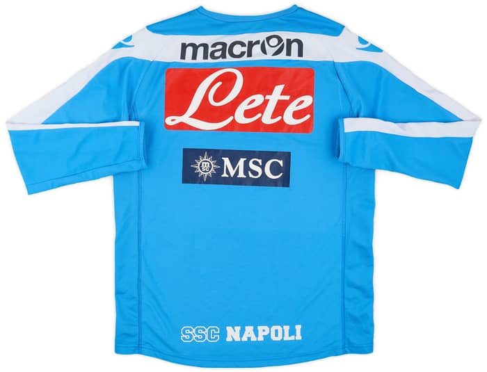 2011-12 Napoli Macron Player Issue Training L/S Shirt #6 - 7/10 - (M)