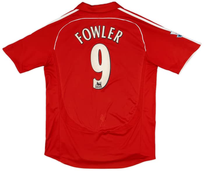 2006-08 Liverpool Home Shirt Fowler #9 - 5/10 - (L)