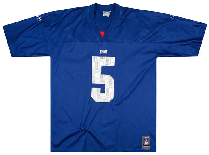 2001 New York Giants Collins #5 Reebok Jersey (Home) XXL