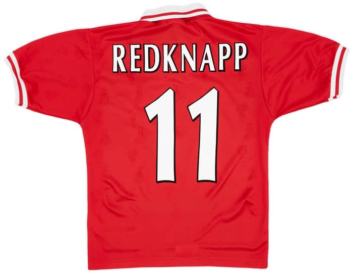 1996-98 Liverpool Home Shirt Redknapp #11 - 7/10 - (S)