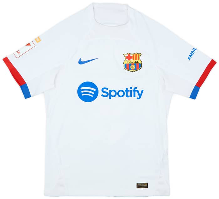 2023-24 Barcelona Authentic Away Shirt Lewandowski #9 - 8/10 - (S)