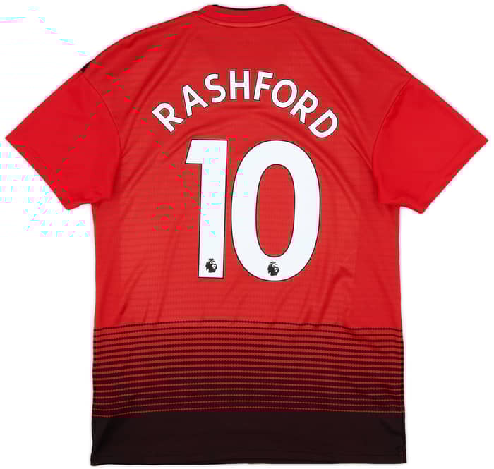 2018-19 Manchester United Home Shirt Rashford #10 - 9/10 - (M)