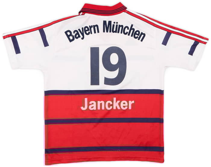 1998-00 Bayern Munich Away Shirt Jancker #19 - 7/10 - (XL.Boys)