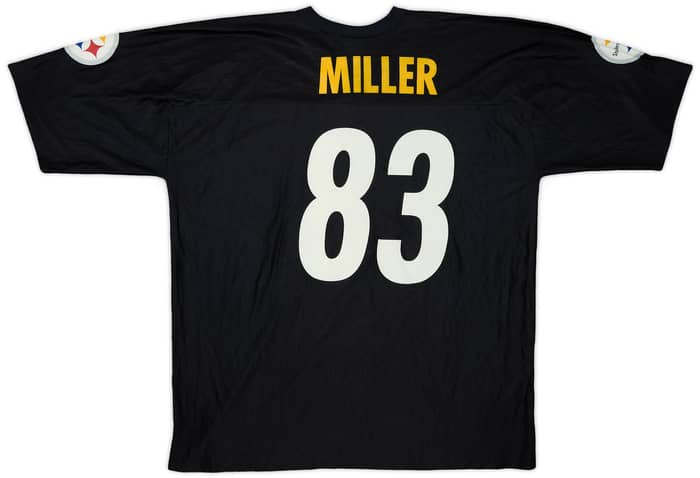 2005-06 Pittsburgh Steelers Miller #83 NFL Replica Home Jersey - 7/10 - (XXL)