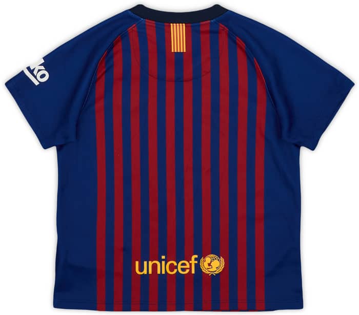 2018-19 Barcelona Home Shirt - 9/10 - (3-4 Years)
