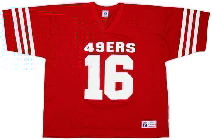 1980s San Francisco 49ers Montana #16 Logo 7 Home Jersey - 9/10 - (XL)