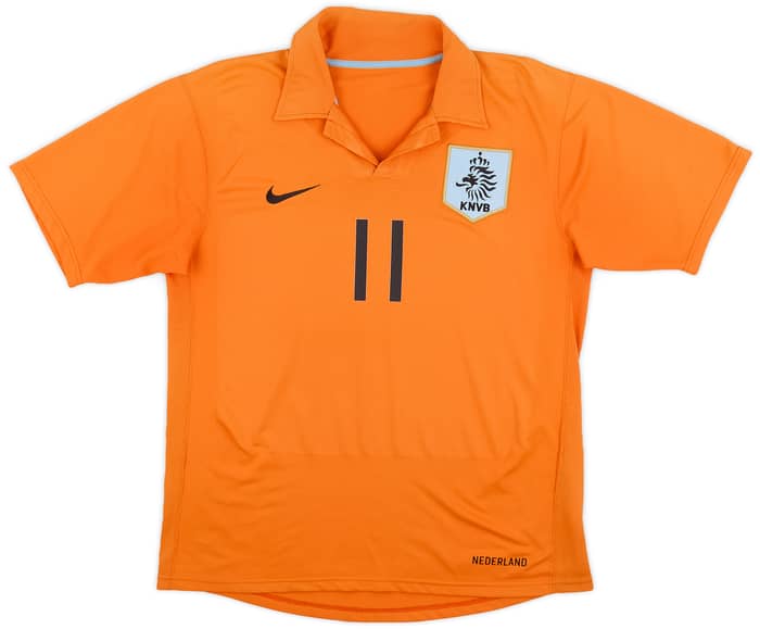 2006-08 Netherlands Home Shirt Robben #11 - 7/10 - (S)
